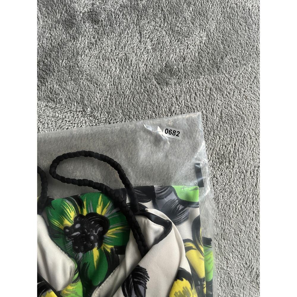 Vintage Y2K Stretchy Floral Dress Small Braided Spaghetti‎ Straps Cocktail - Picture 15 of 15